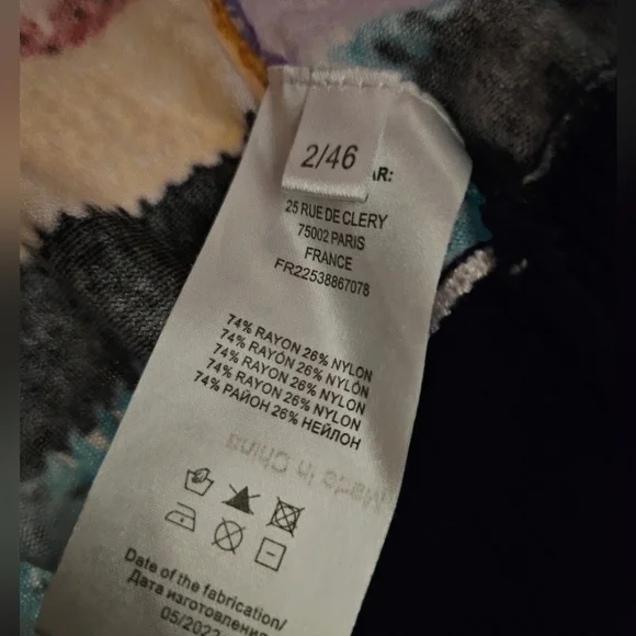 Leo & Ugo Paris Embroidered  Colorful Floral Stripped Longsleeve - Picture 5 of 8